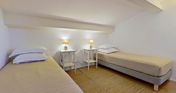 Chambre double dans location Villa F2M à Santa Giulia Porto-Vecchio